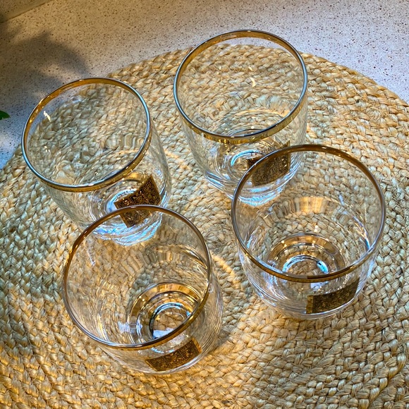(4) Vintage Thorne's Scotch Rocks/Lowball Glasses - MCM - Picture 3 of 9